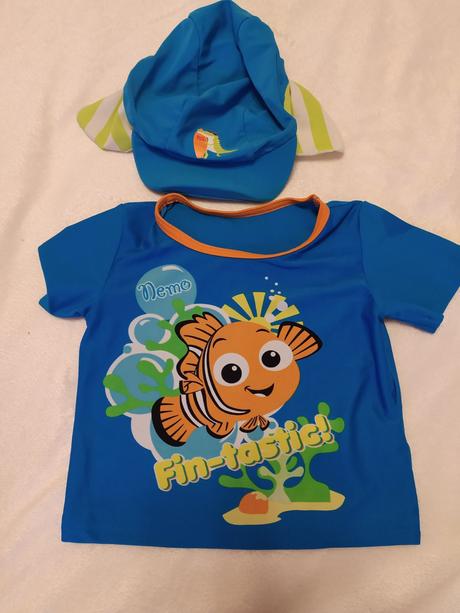 Tričko + čepice do vody vel. 6-9, disney,68