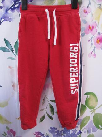 Bavlněné červené tepláky terranova, unisex, terranova,122