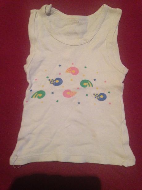 Dívčí tílko šnečci - mušličky, 80