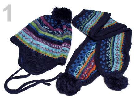 Dětská čepice a šála, 86