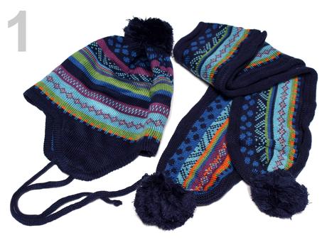 Dětská čepice a šála, 86