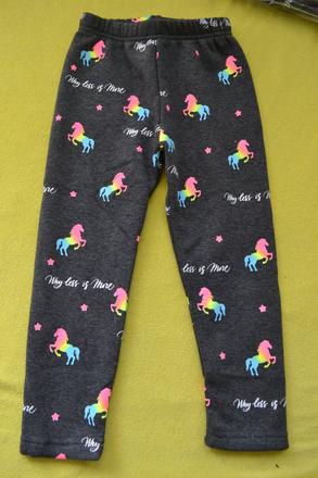 Oteplené legíny,s  fleece,v.110-122, 116 / 122