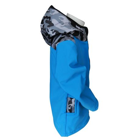 Softshellová bunda s fleecem, maskáč, 86 - 152