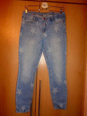 Pružné riflové kalhoty s hvězdami, orsay,l