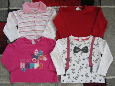 Trička pro holčičku zn.cheroke a h & m vel.80, cherokee,80