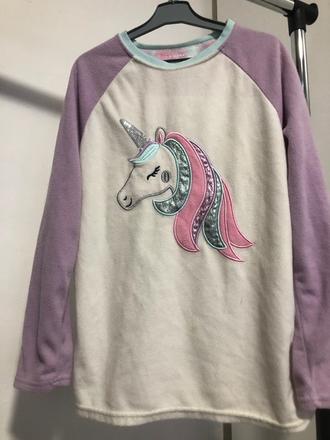 Flísová mikina s jednorožcem, 152