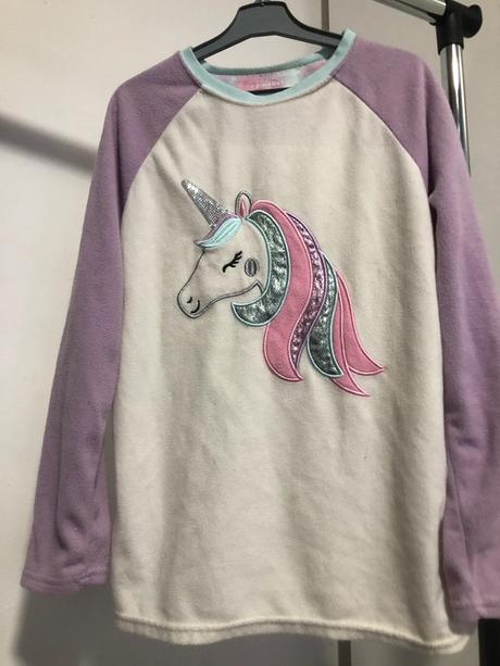 Flísová mikina s jednorožcem, 152