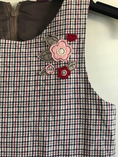 Kostkované šaty s kvítky, dopodopo,122