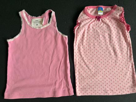 2 tilka / tricka bez rukavu topolino h&m 98/104, h&m,98