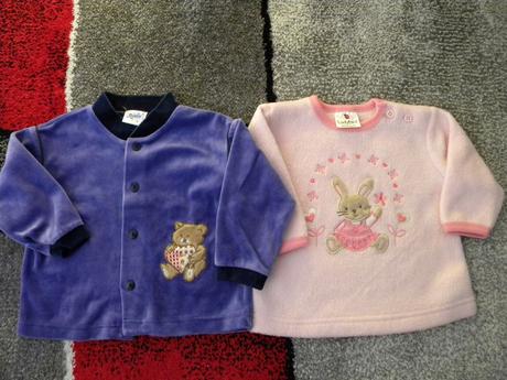 Flaušová a sametová mikina vel.62/68-1xzn.ladybird, ladybird,62