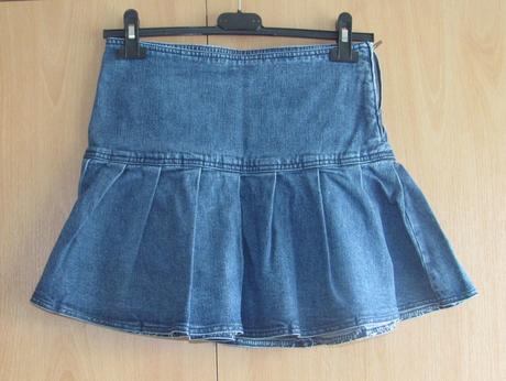 Riflová sukně, h&m,164