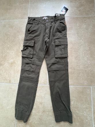 Kalhoty tandem khaki cargo 152, 152