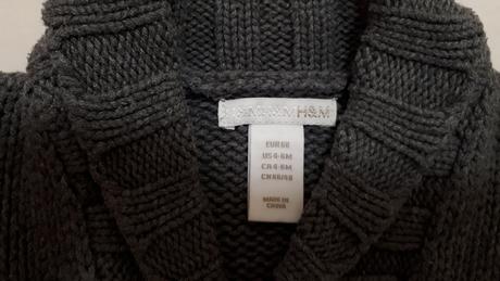 Dětský zimní svetr, svetřík, svetýrek, vel.68, h&m, h&m,68