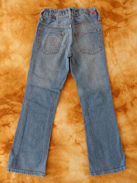 Džíny s hello kitty, h&m,116