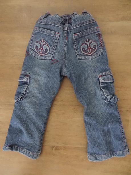 Zateplené džíny vel. 98, 98