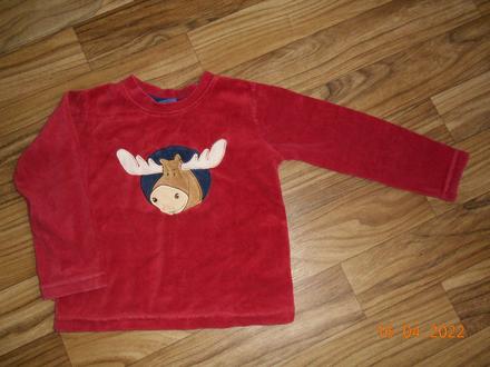 Teplé triko/mikina se sobem, lupilu,98