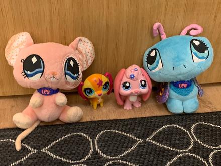 Sada plyšových hračiek a postavičiek lps, 