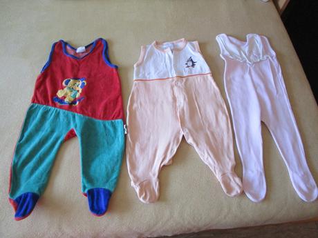 3x retro dupačky, 2x bavlněné a 1x sametové, 68