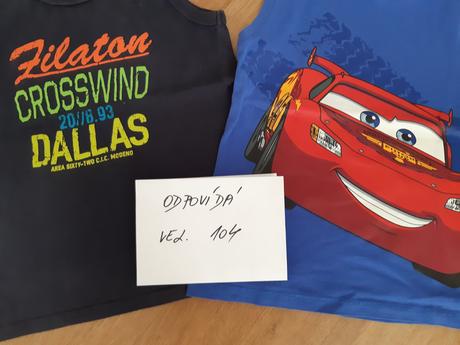 2 x tílko vel. 104, dopodopo,104