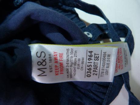 Bavlněný letní overal vel. 68, marks & spencer,68