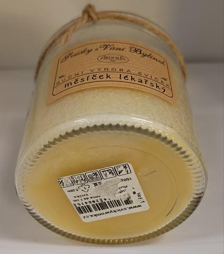 Aromka - palmová vonná svíčka - měsíček lékařský,