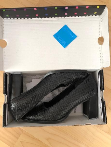 Černé kožené lodičky, stival,39