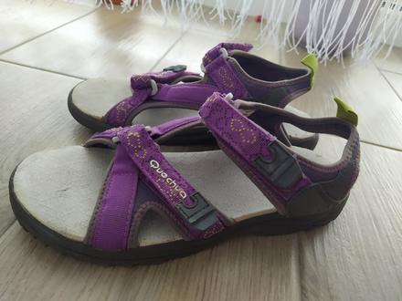 Fialové sandály, quechua,34