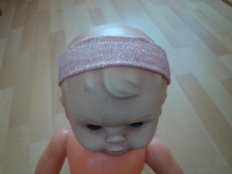 Čelenka do vlasů - meruňkovo-stříbrná, 92