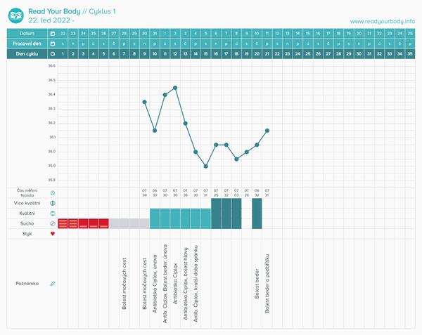 Jak zjistit ovulaci z grafu bazální teploty?
