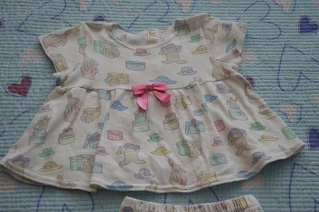 Letní oblečení, šatičky/tunička a kalhotky 68/74, carter's,74