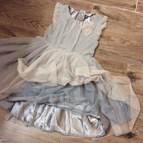 Slavnostní šaty protkané třpytkami, h&m,128