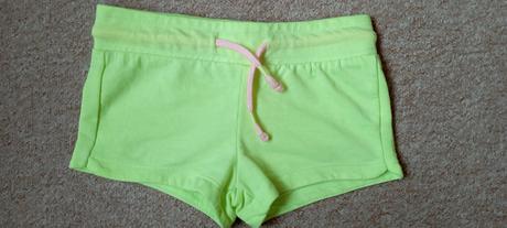 2x neon šortky zn."h&m a girls" vel."98", h&m,98