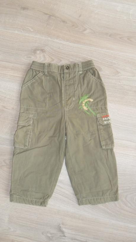 517 - plátěné kalhoty, baby club,92