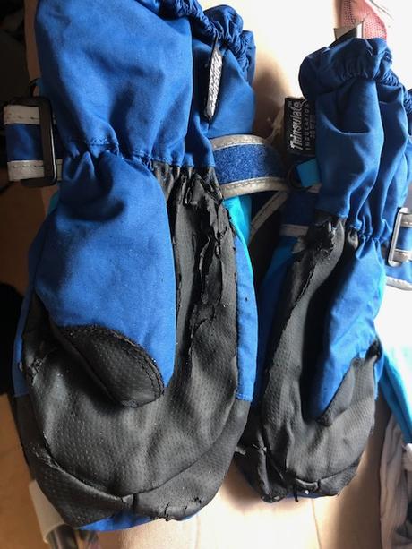 Rukavice vyteplene flesem, h&m,116