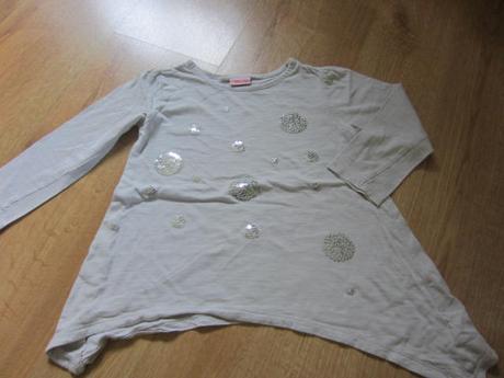 Delší cípatá tunika, tričko s flitrama, cherokee,104