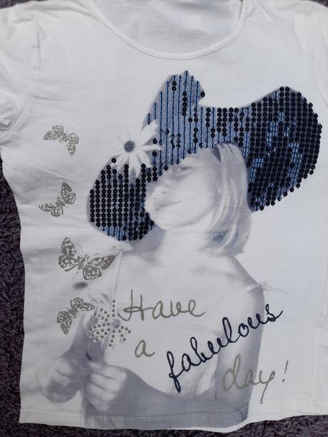 Tričko s flitříky 8-11 let, yigga,134