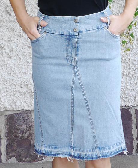 Sukne svetle modra dzinova mango, mango,34