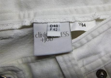 Bílé rovné džíny - vel.l, l