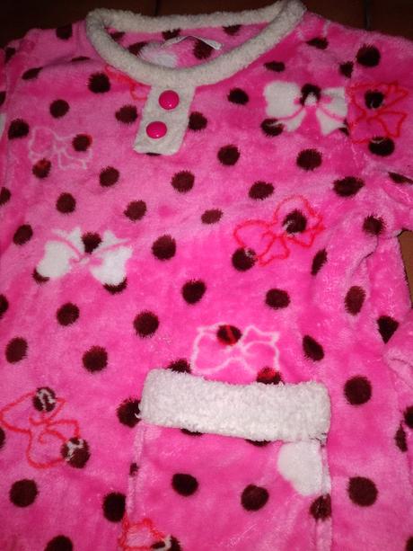 Dvoudílné dívčí pyžamo mašličky, puntíky vel. 110, 110