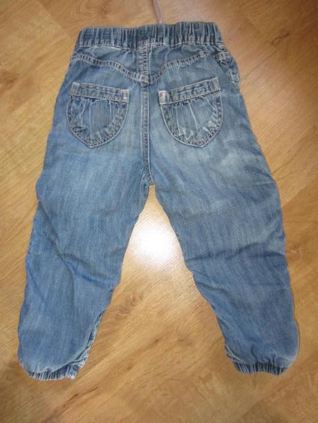 Peckovní odlehčené džínečky, h&m,98