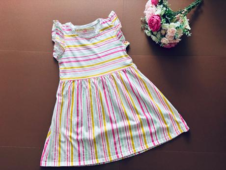 Ob/ šaty s pruhy letní - v.110/116, h&m,116