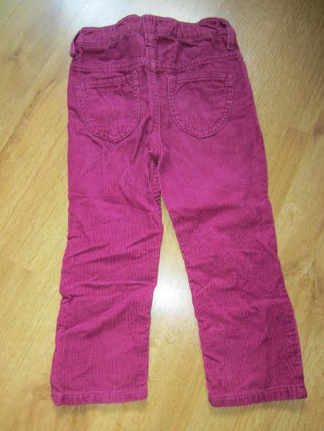 Srdíčkové manžestráky , h&m,92