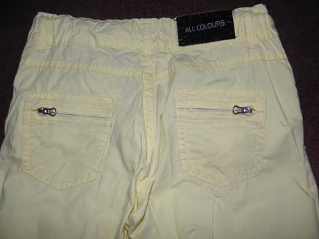 Dívčí letní plátěné kalhoty vel.122, 122