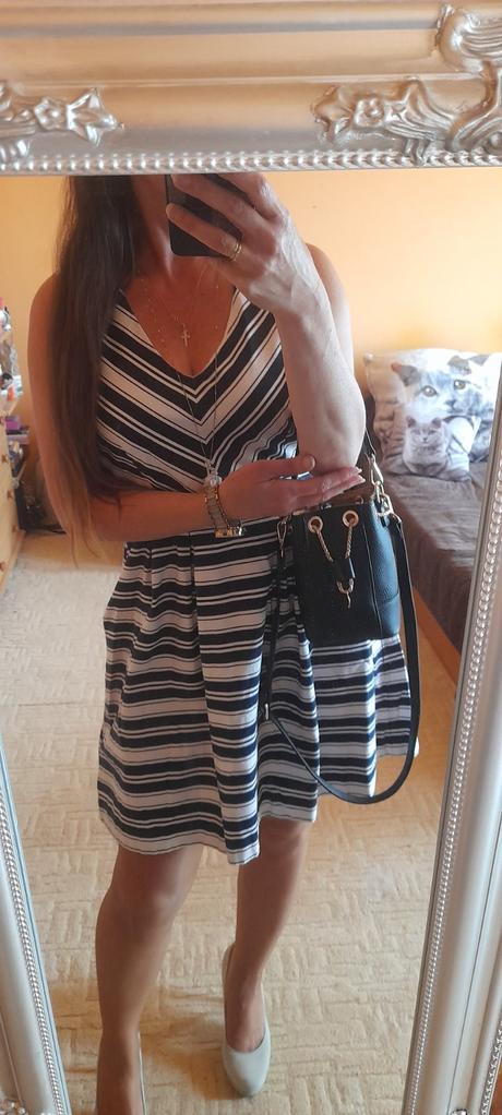 Camaïeu áčkové bavlněné šaty, camaieu,44