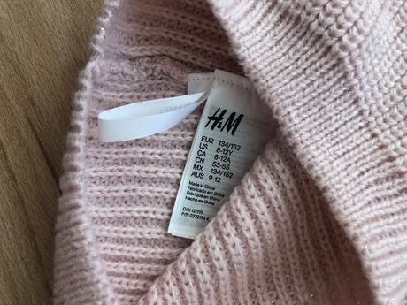 Ruzova cepice h&m 134/152, h&m,110