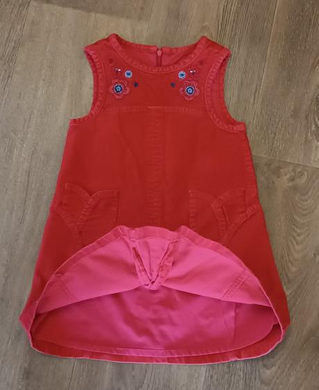 Červené manžestrové šaty, mayoral, vel.98, mayoral,98