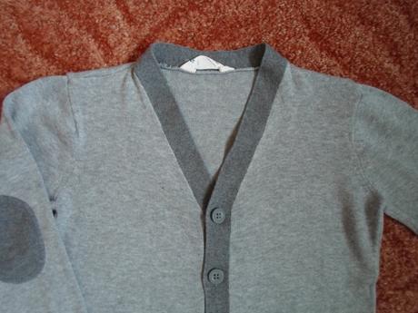 Šedý svetr svetřík knoflíčky, h&m,110