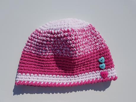 P34	dívčí zimní háčkovaná čepice vel. 50-53, 116