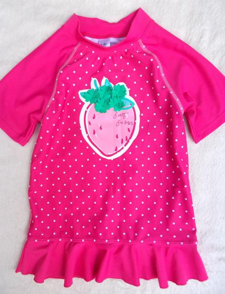 Jahůdkové plavkové triko vel. 110 / 116, topolino,110