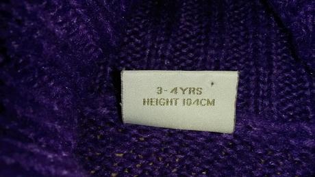 Fialová tunika s rolákem next vel. 104, next,104